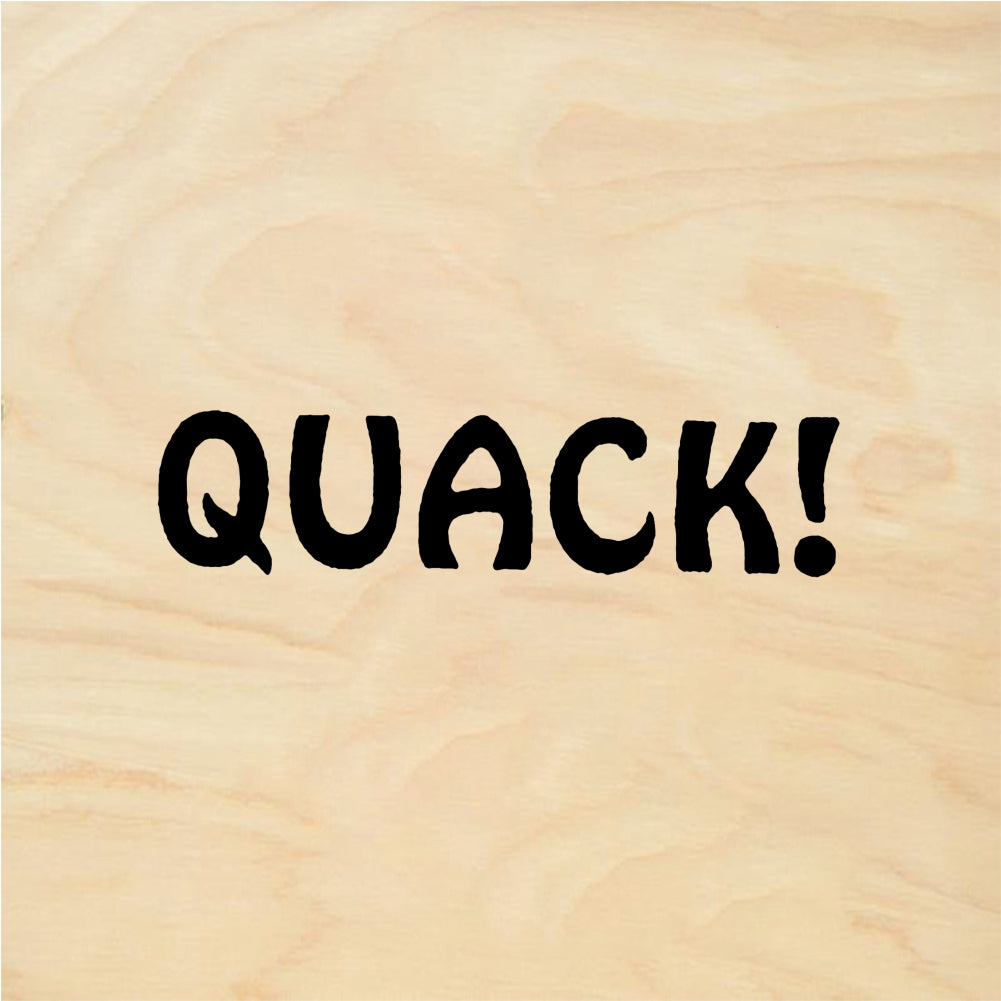 StampaFe QUACK! Duck Quack - Rubber Stamp 0.75 x 0.5