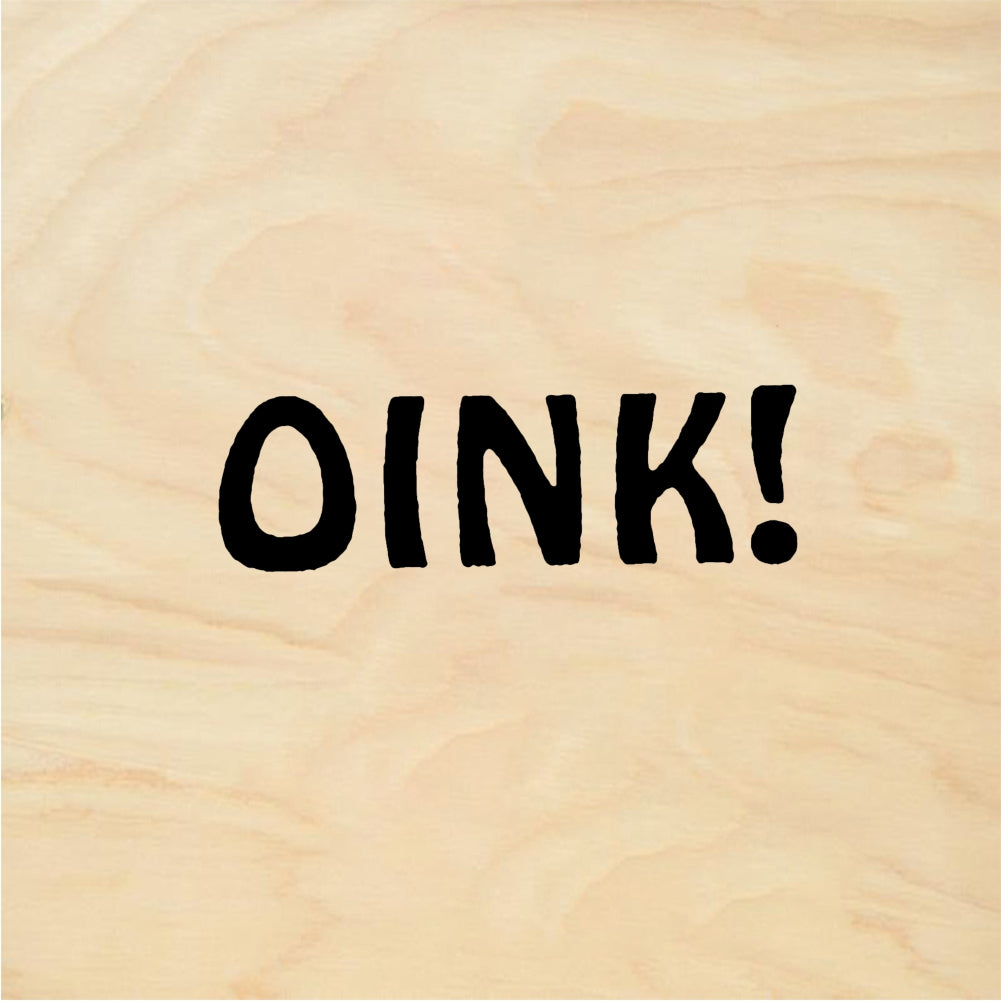 StampaFe OINK! Pig Oink - Rubber Stamp 0.75 x 0.25