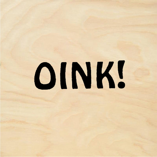 StampaFe OINK! Pig Oink - Rubber Stamp 0.75 x 0.25