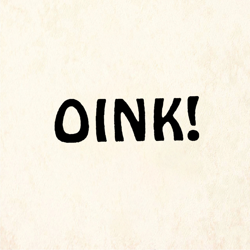 StampaFe OINK! Pig Oink - Rubber Stamp 0.75 x 0.25
