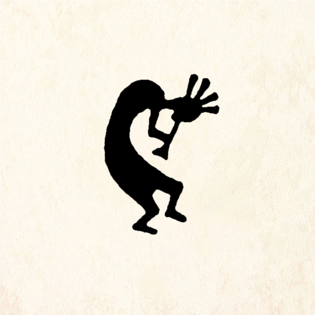 StampaFe Teeny koko, sm. Small Kokopelli - Rubber Stamp 1 x 1