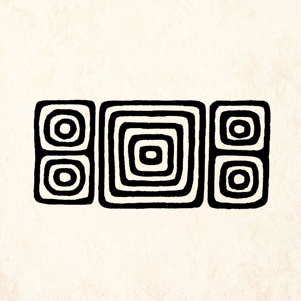 StampaFe Squares in Squares Geometric Rubber Art Stamp
