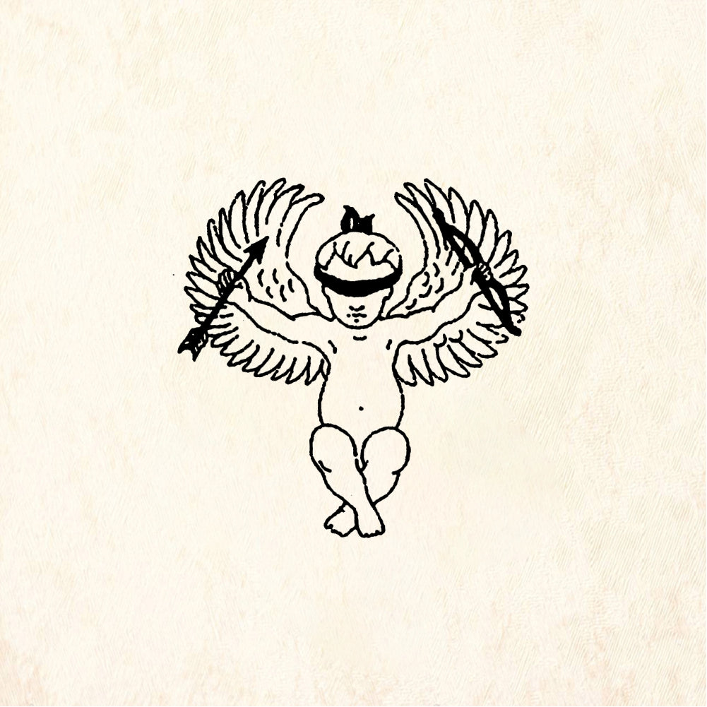 StampaFe Blind cupid - Rubber Stamp 1 x 1.25