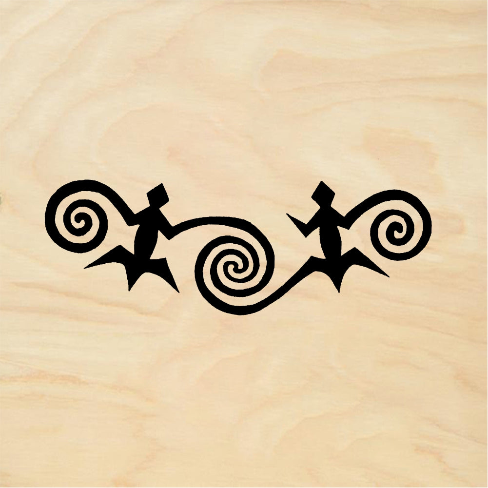 StampaFe Lizard spiral motif Lizard Spiral - Rubber Stamp 2.25 x 1