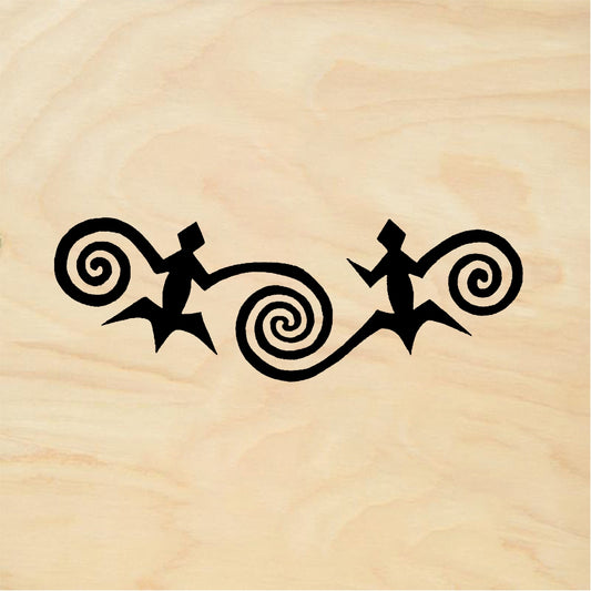 StampaFe Lizard spiral motif Lizard Spiral - Rubber Stamp 2.25 x 1