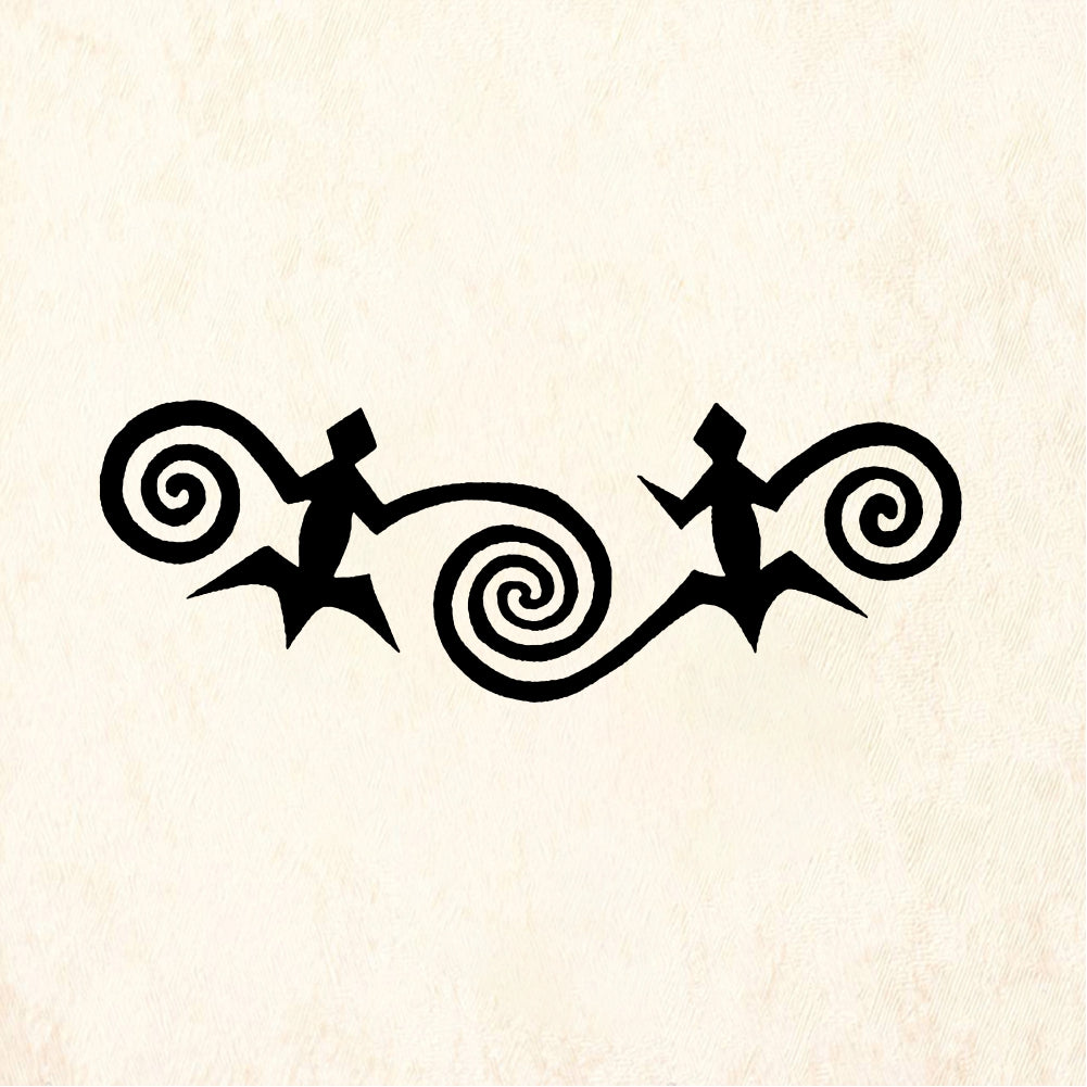 StampaFe Lizard spiral motif Lizard Spiral - Rubber Stamp 2.25 x 1