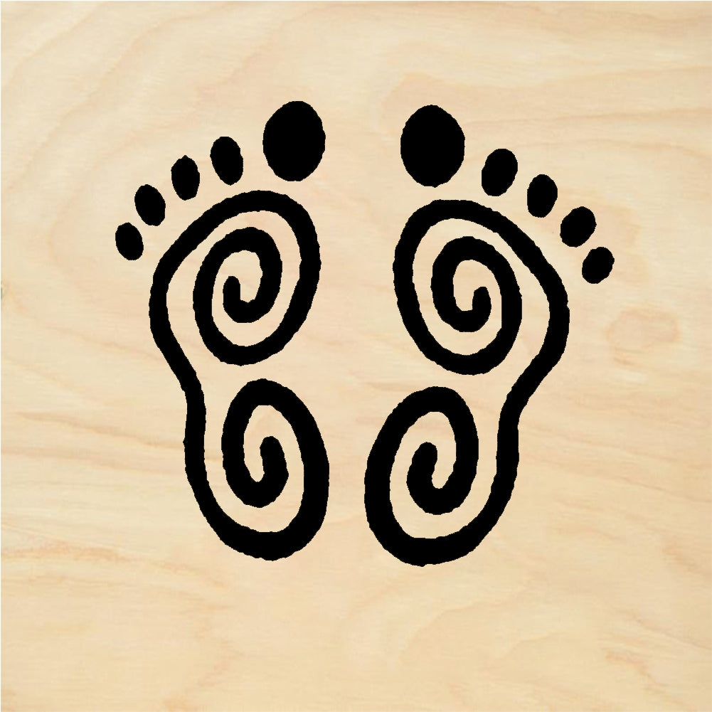 StampaFe Swirl foot - Rubber Stamp 1.25 x 1.25