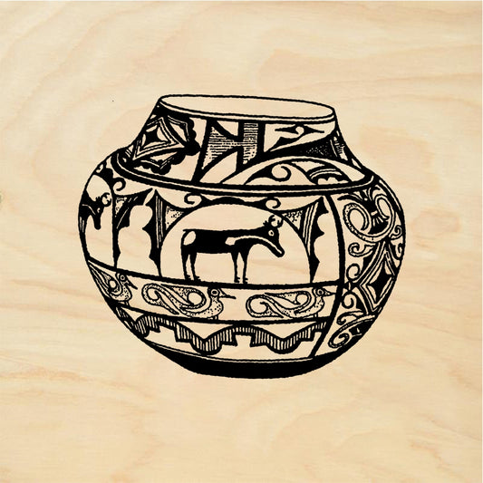 StampaFe Animal pot - Rubber Stamp 2.25 x 1.75