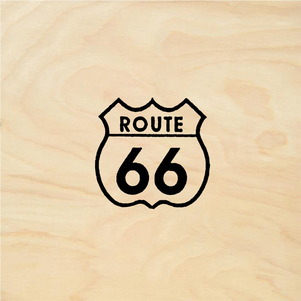 StampaFe Route 66, sm. Small Route 66 - Rubber Stamp 0.75 x 0.75
