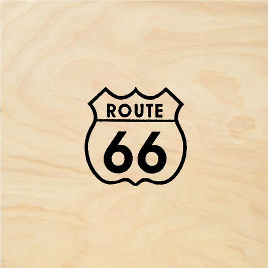 StampaFe Route 66, sm. Small Route 66 - Rubber Stamp 0.75 x 0.75
