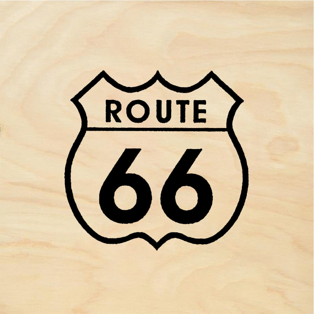 StampaFe Route 66, lg. Large Route 66 - Rubber Stamp 1 x 1