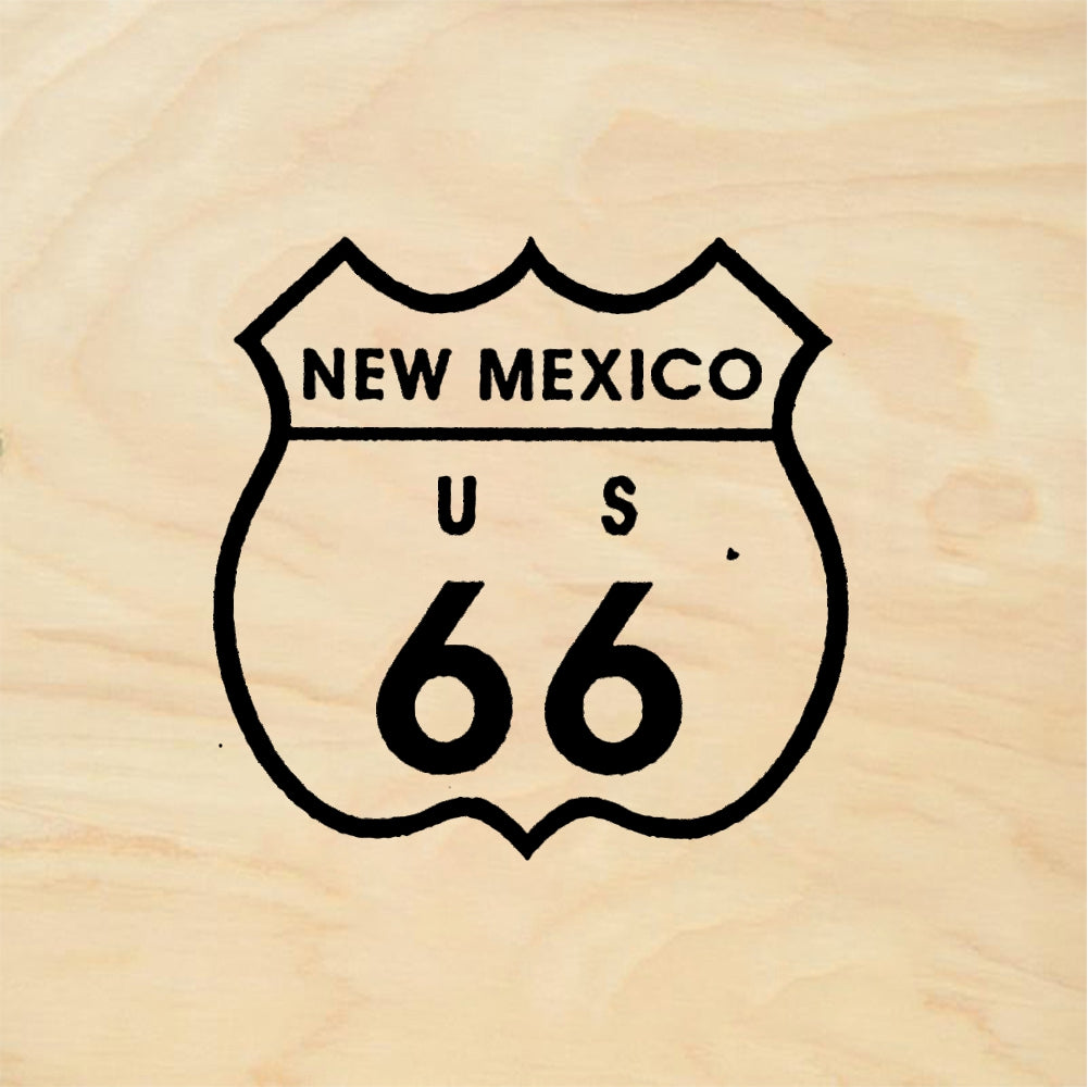 StampaFe NM Route 66, lg. Large NM Route 66 - Rubber Stamp 1 x 1