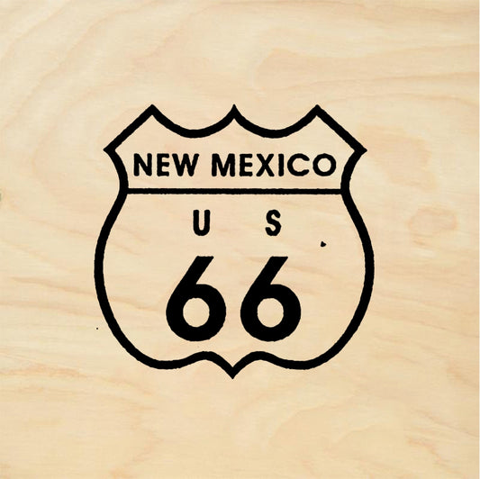 StampaFe NM Route 66, lg. Large NM Route 66 - Rubber Stamp 1 x 1