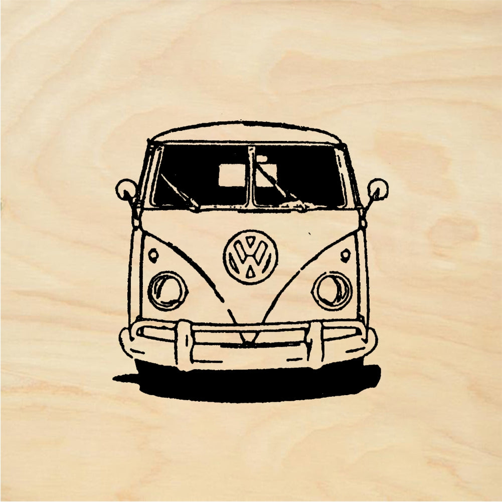 StampaFe VW bus - Rubber Stamp 2 x 1.25