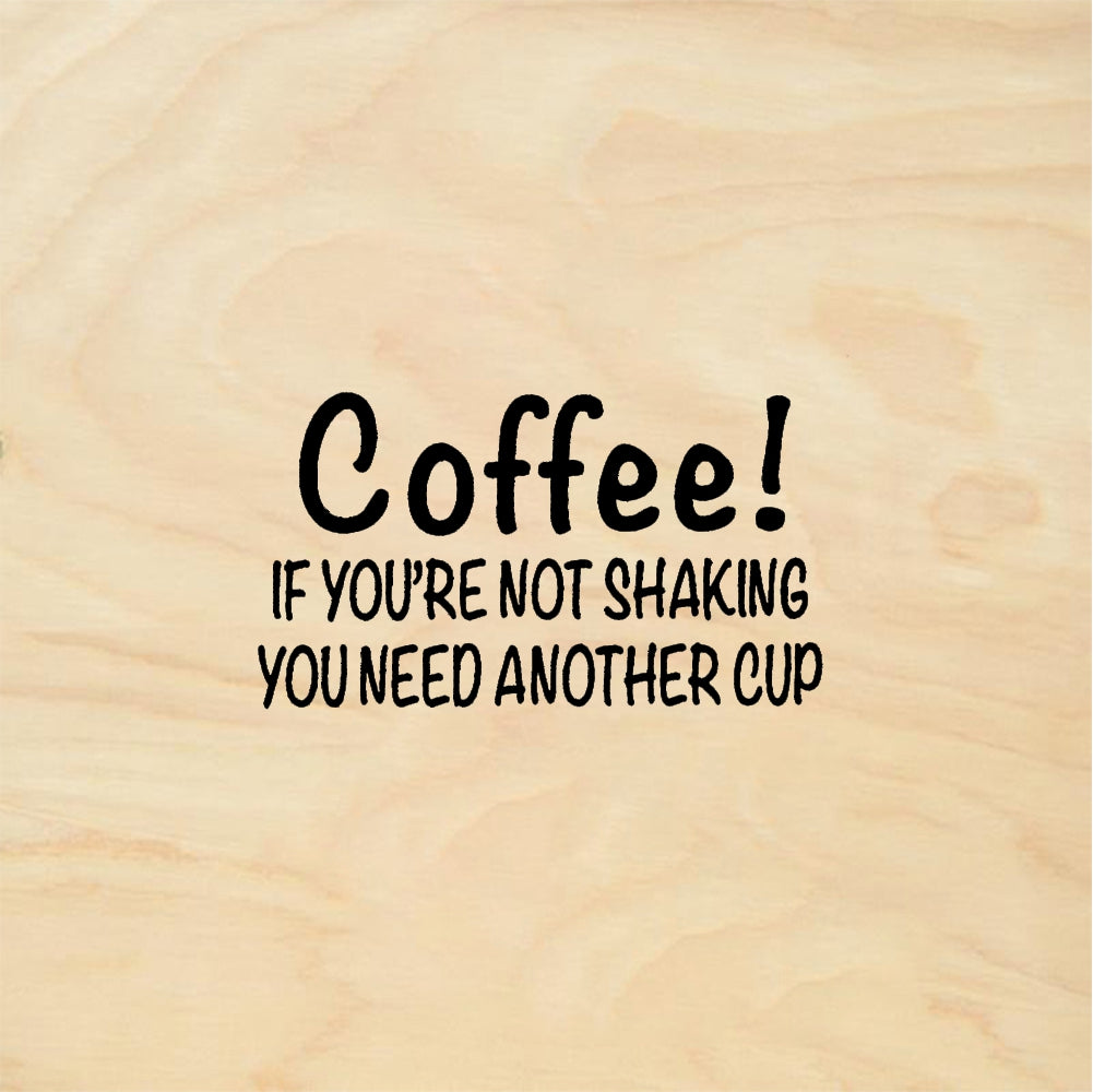 StampaFe Coffee! Coffee Shaking - Rubber Stamp 2.25 x 1