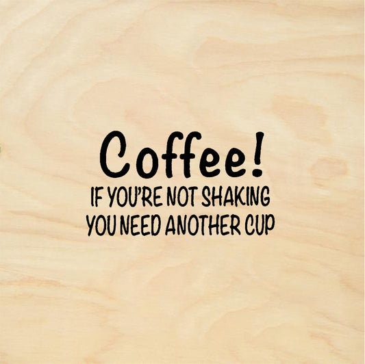 StampaFe Coffee! Coffee Shaking - Rubber Stamp 2.25 x 1