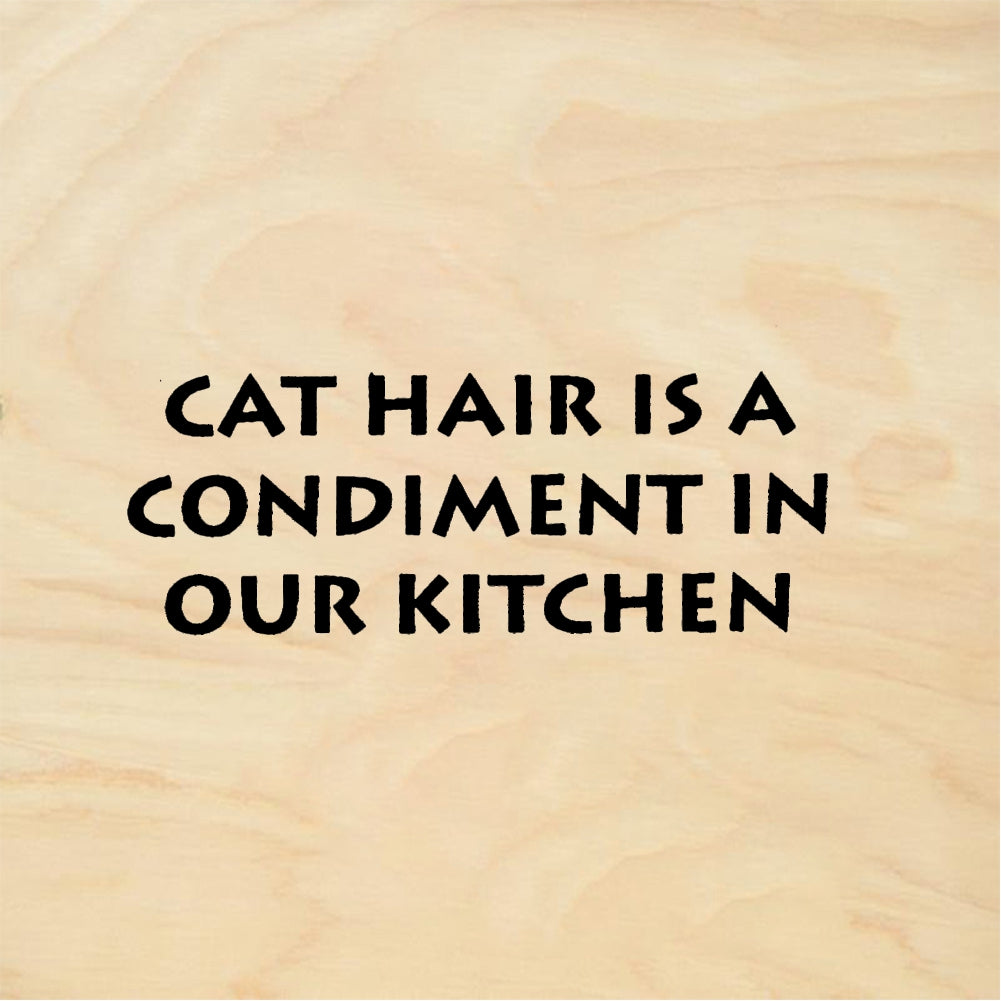 StampaFe CAT HAIR CONDIMENT - Rubber Stamp 2.25 x 1