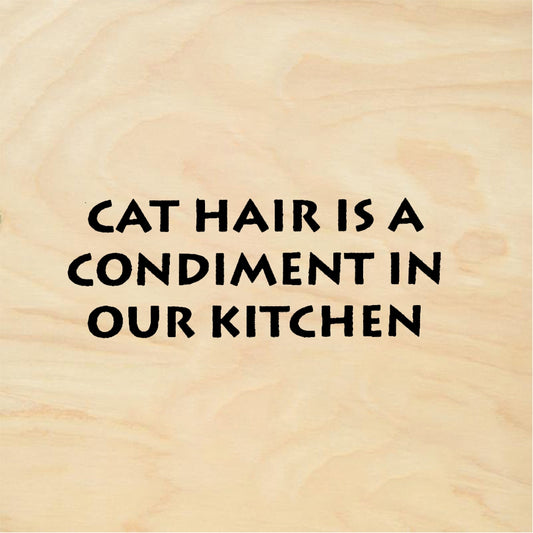 StampaFe CAT HAIR CONDIMENT - Rubber Stamp 2.25 x 1