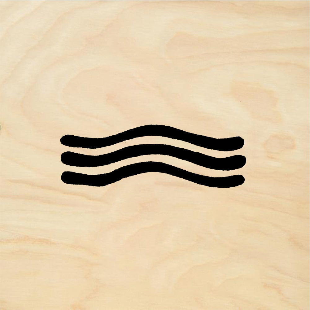StampaFe Small Wavy Lines Border Rubber Art Stamp