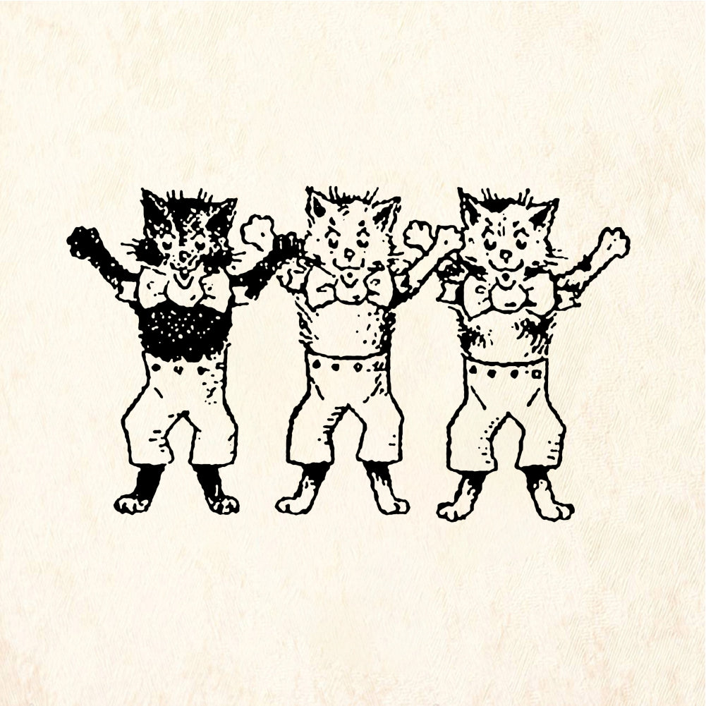 StampaFe Three little kittens Three Kittens - Rubber Stamp 1.5 x 1