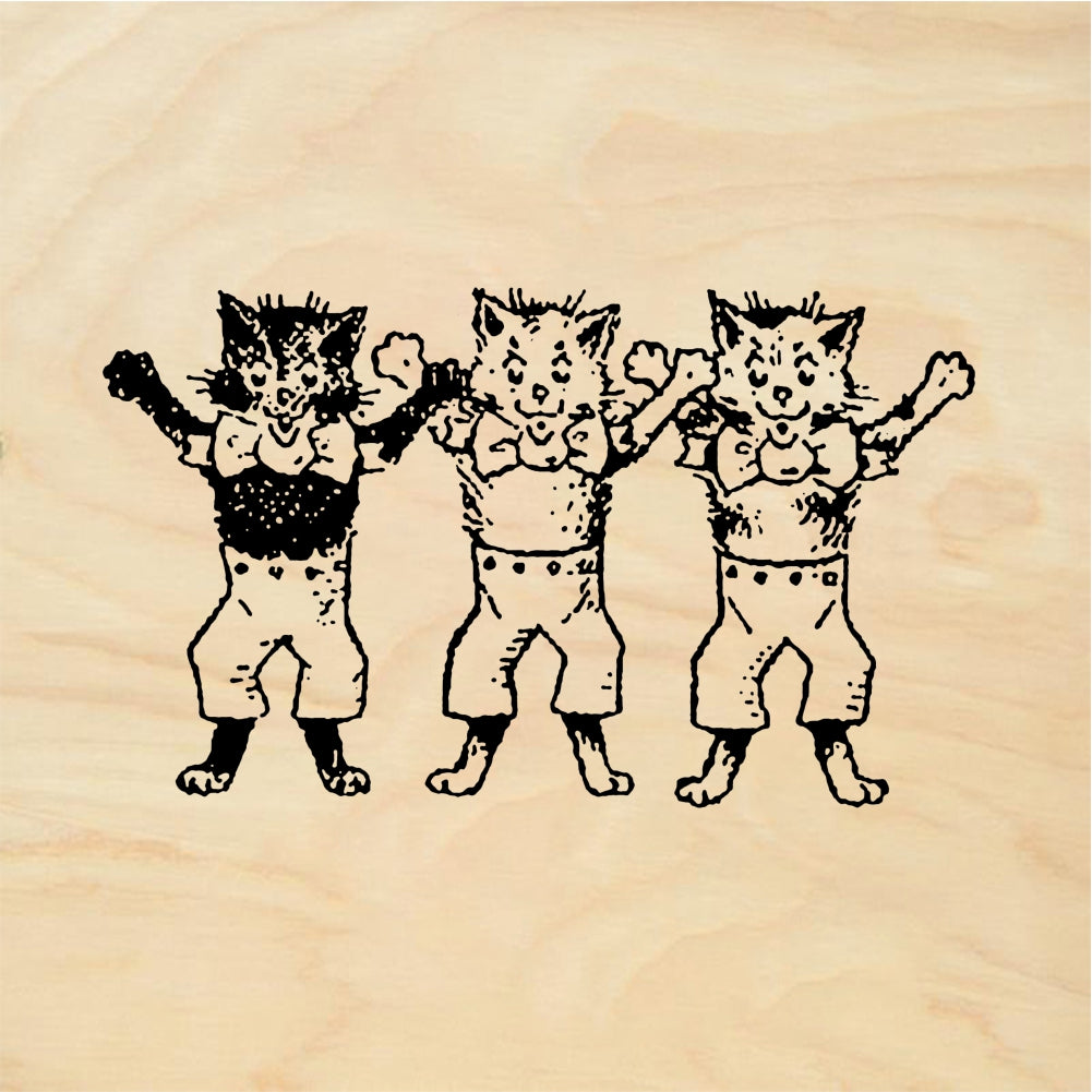StampaFe Three little kittens Three Kittens - Rubber Stamp 1.5 x 1