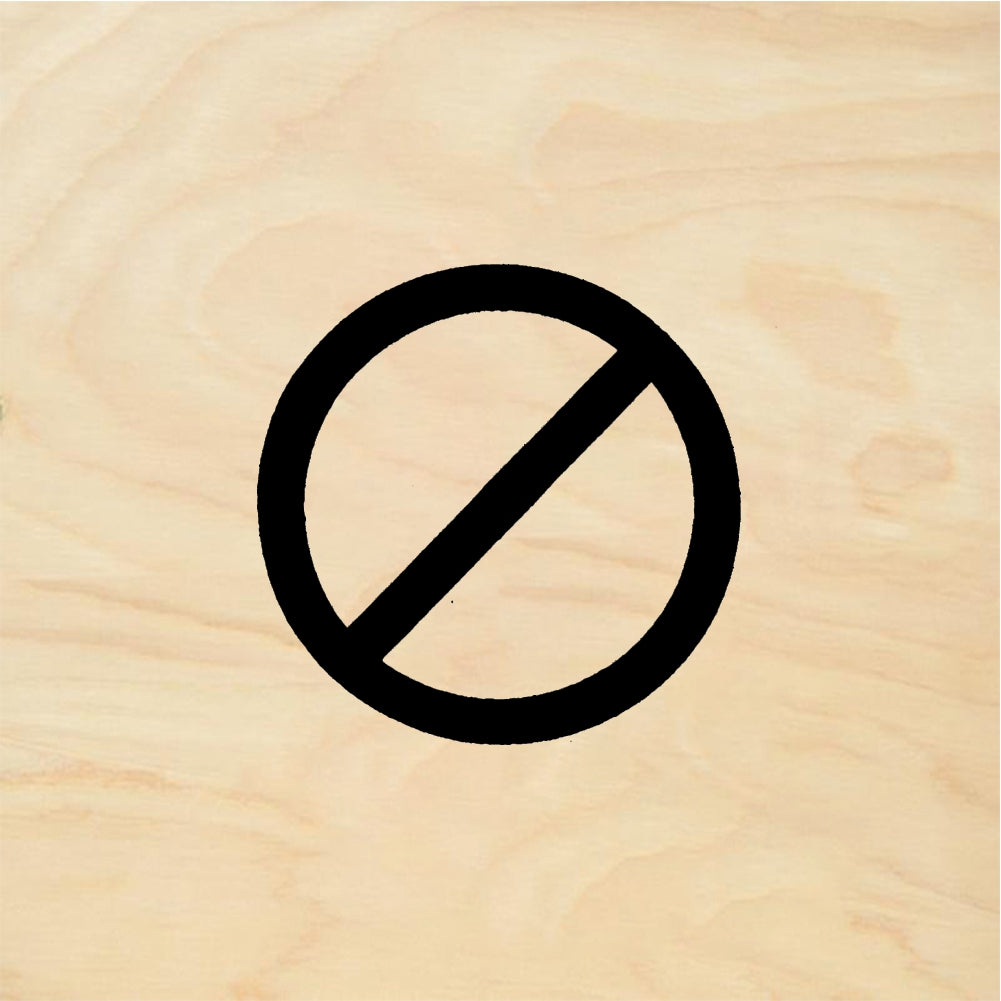 StampaFe No symbol, lg. No Symbol Large - Rubber Stamp 1 x 1