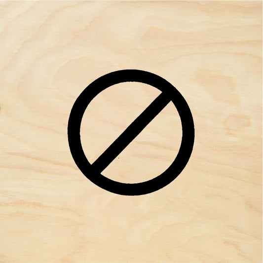 StampaFe No symbol, lg. No Symbol Large - Rubber Stamp 1 x 1