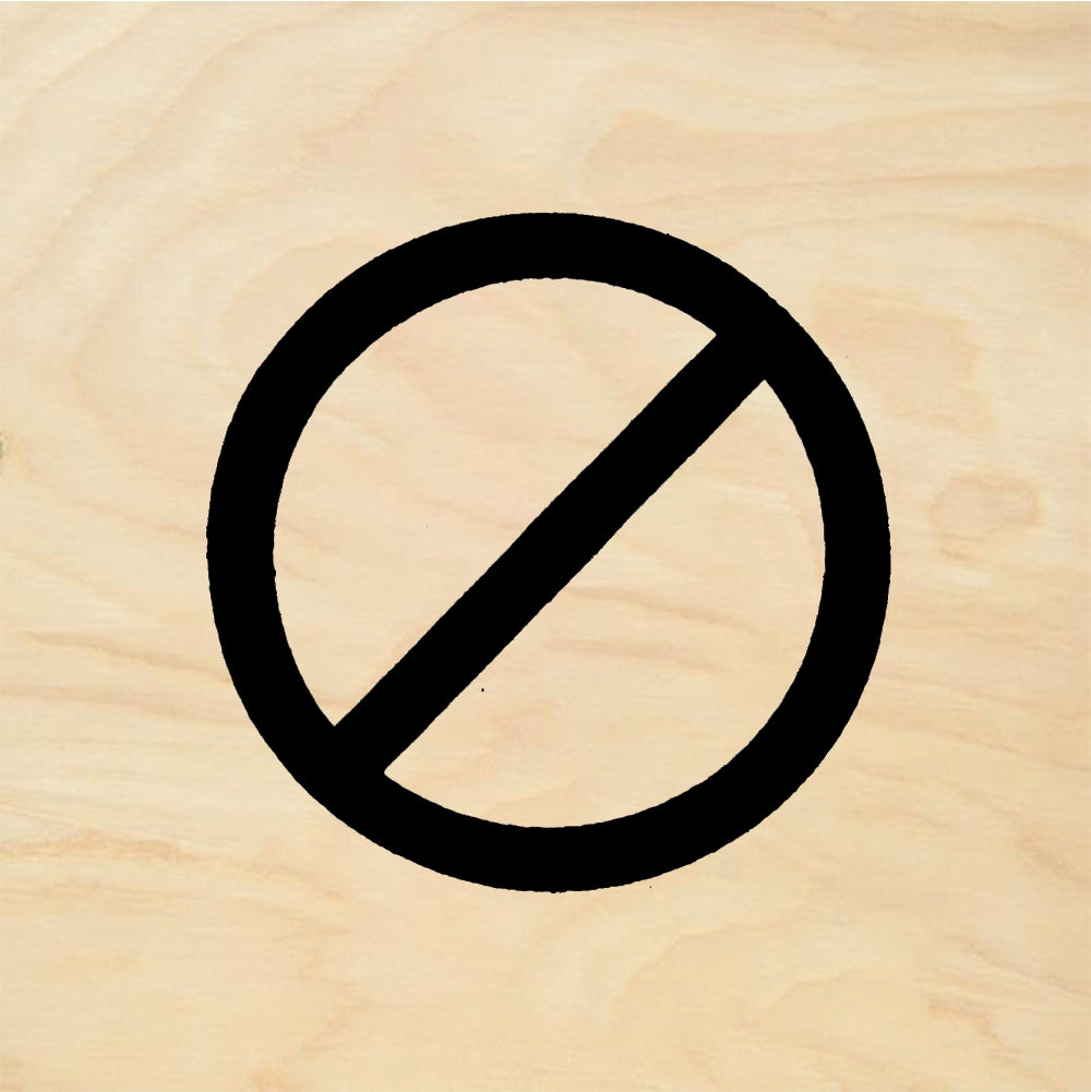 StampaFe No symbol, sm. No Symbol Small - Rubber Stamp 0.75 x 0.75