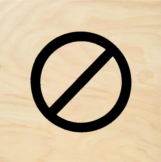 StampaFe No symbol, sm. No Symbol Small - Rubber Stamp 0.75 x 0.75