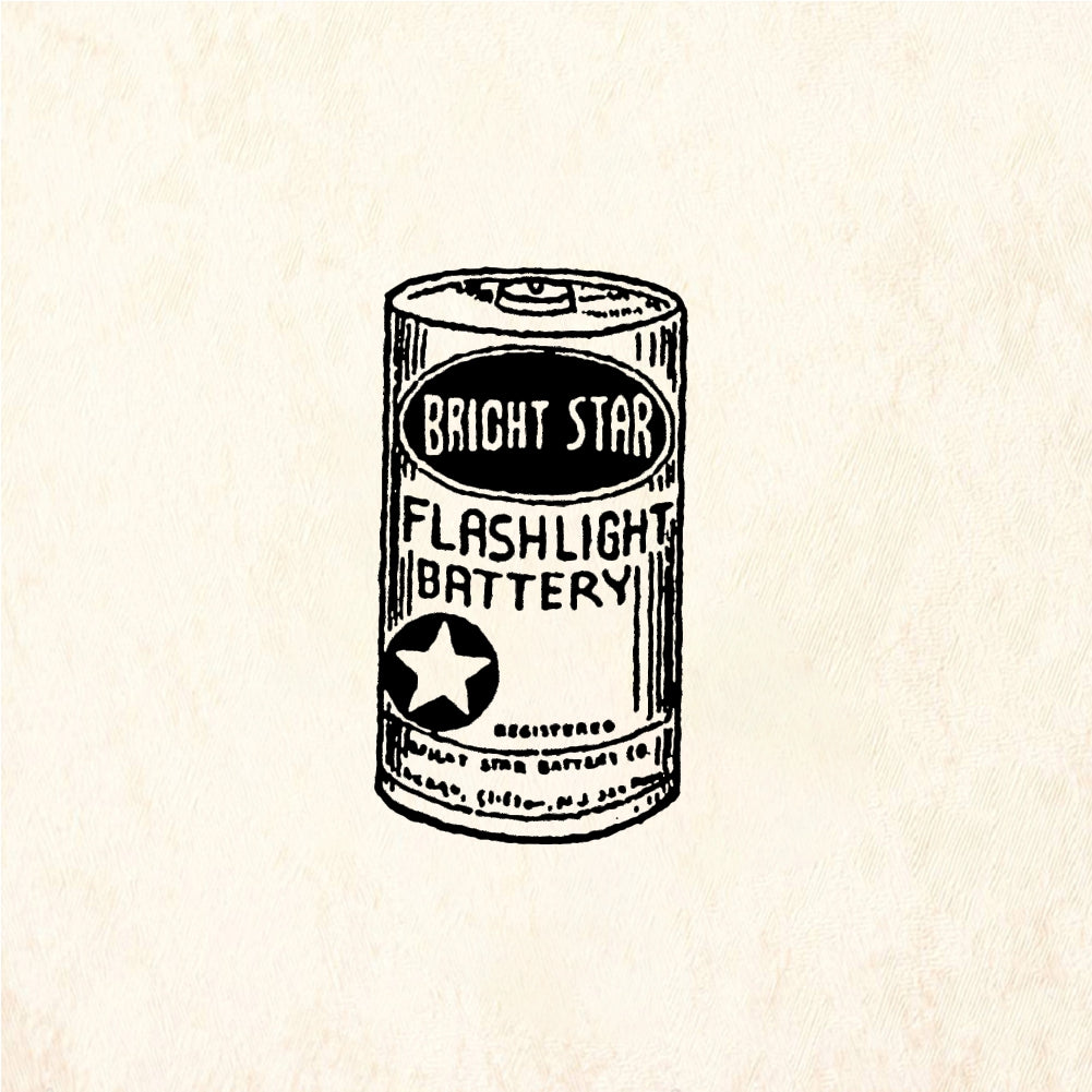 StampaFe Flashlight battery - Rubber Stamp 1 x 1