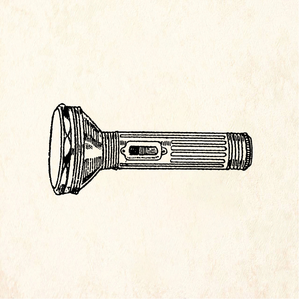 StampaFe Flashlight - Rubber Stamp 1.75 x 1.25