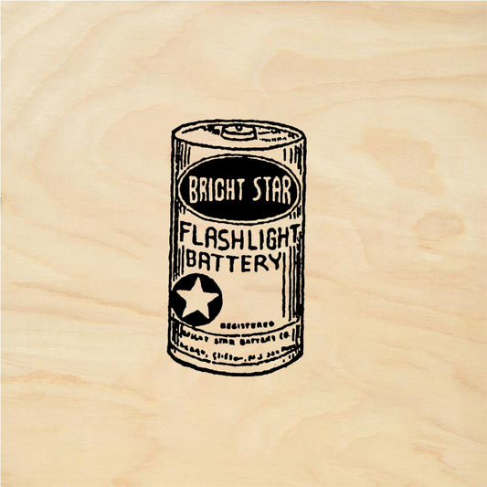 StampaFe Flashlight battery - Rubber Stamp 1 x 1