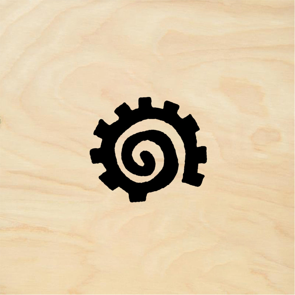 StampaFe Cog, teeny Tiny Cog Gear - Rubber Stamp 1 x 1