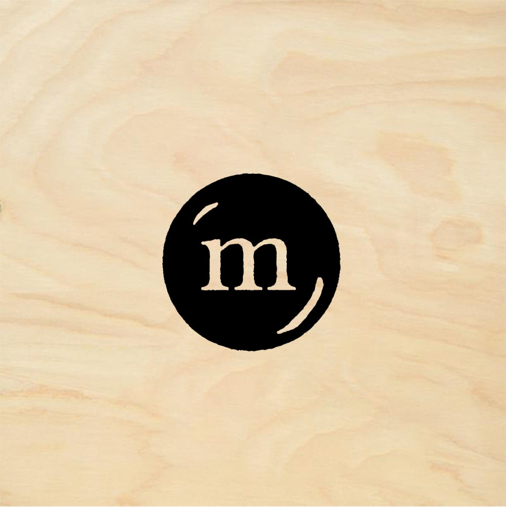StampaFe M candy Circle - Rubber Stamp 0.5 x 0.5