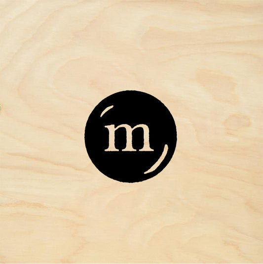 StampaFe M candy Circle - Rubber Stamp 0.5 x 0.5