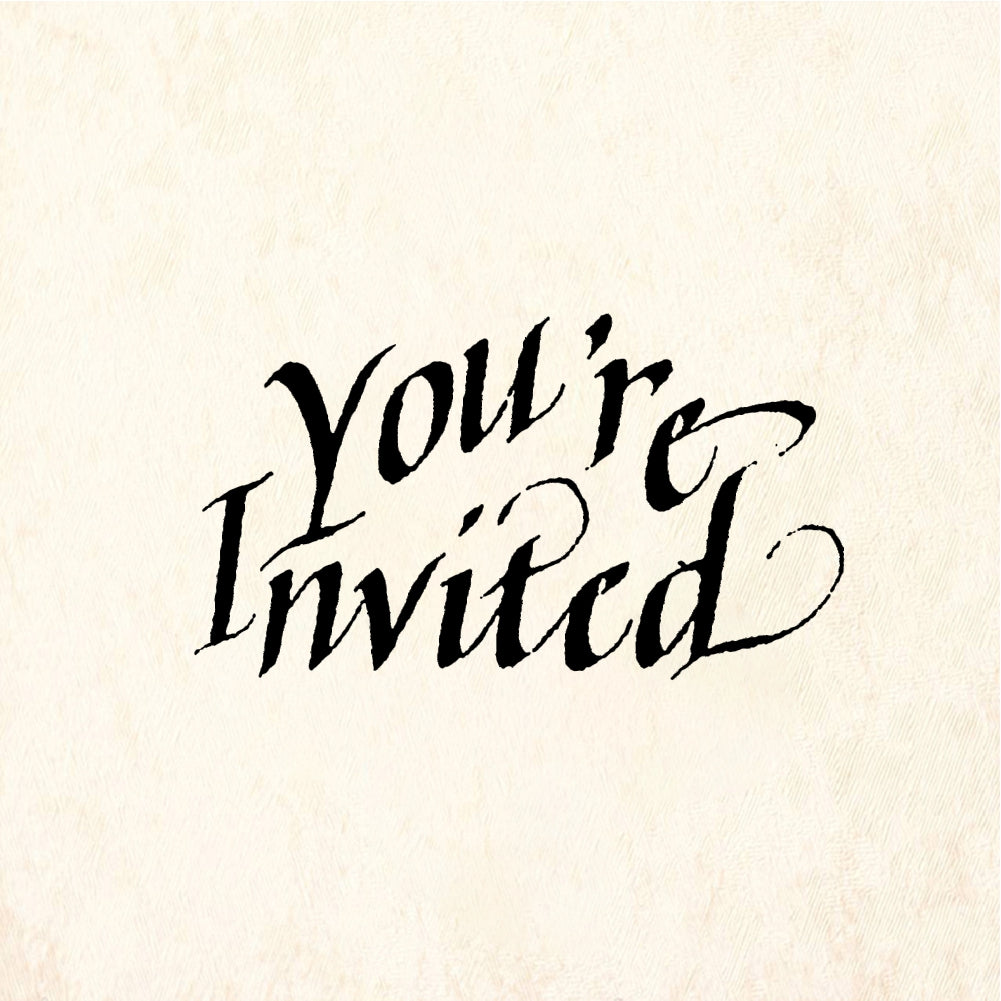 StampaFe You're Invited - Rubber Stamp 1 x 0.75