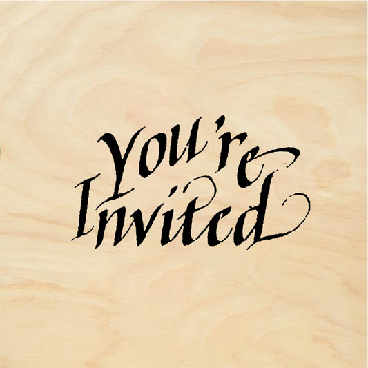 StampaFe You're Invited - Rubber Stamp 1 x 0.75