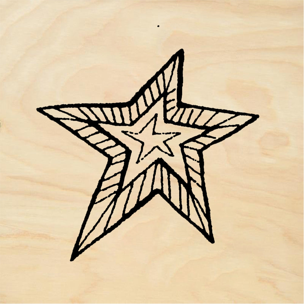 StampaFe Star is star - Rubber Stamp 1 x 0.75