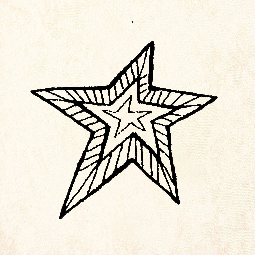 StampaFe Star is star - Rubber Stamp 1 x 0.75