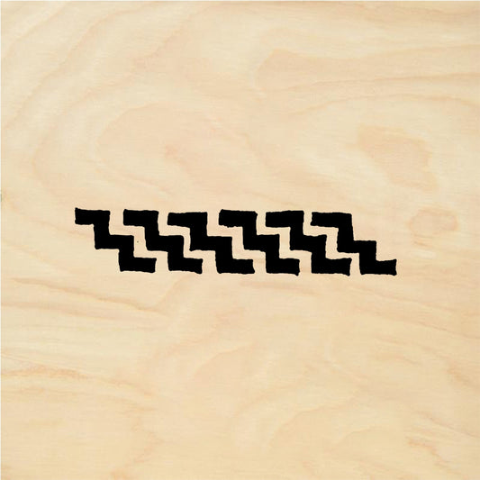 StampaFe Interlocking zigzags, sm. - Rubber Stamp 2 x 0.25
