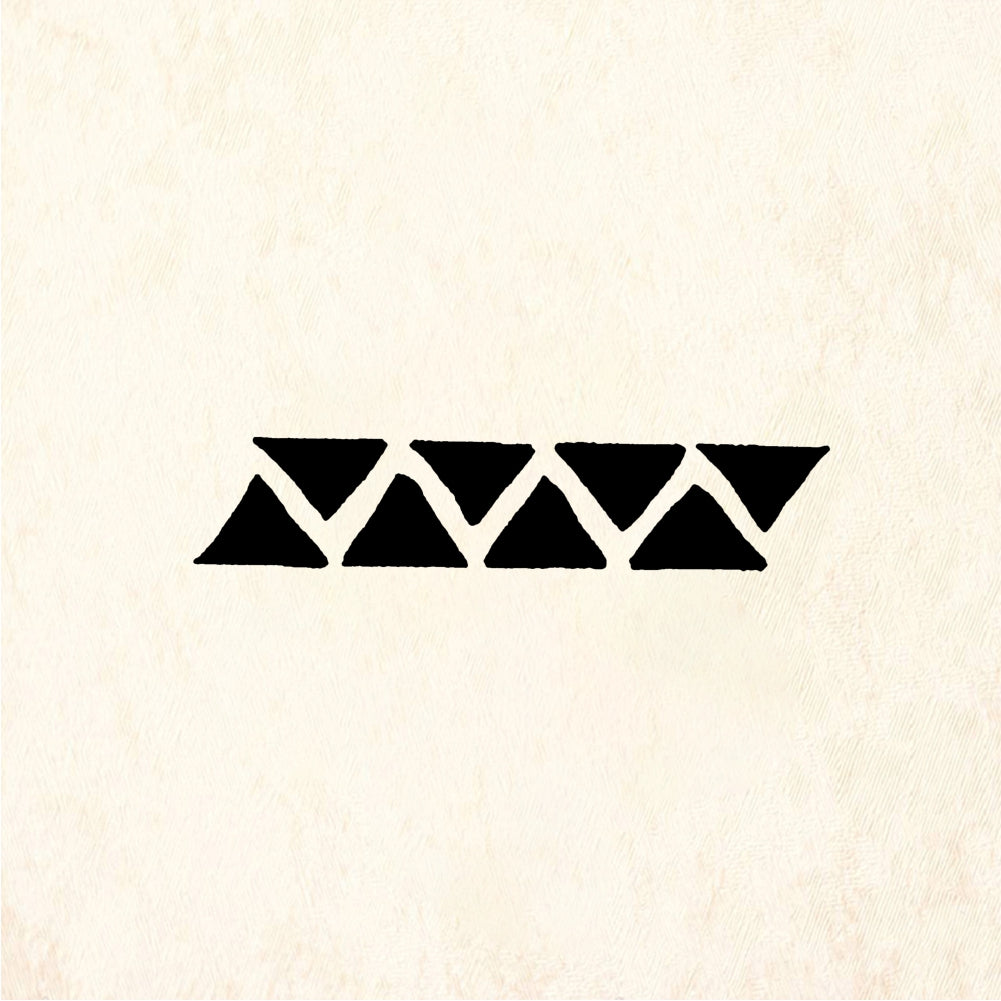 StampaFe Small Interlocking Triangles Border Rubber Art Stamp