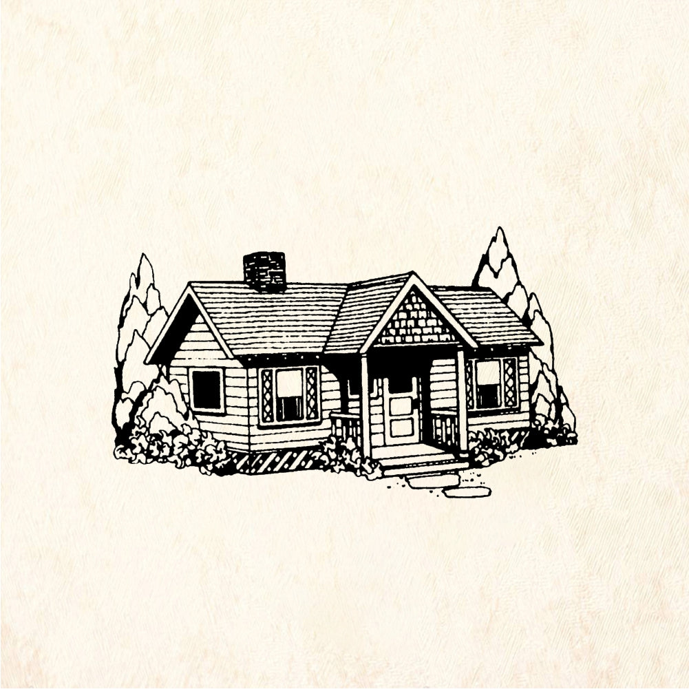 StampaFe Little House - Rubber Stamp 1.5 x 1