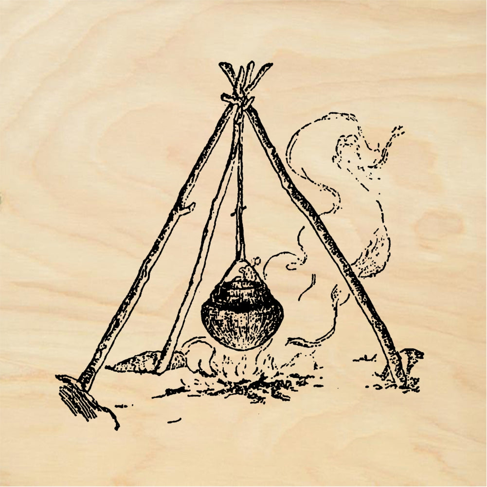 StampaFe Indian cooking pot - Rubber Stamp 1.75 x 2
