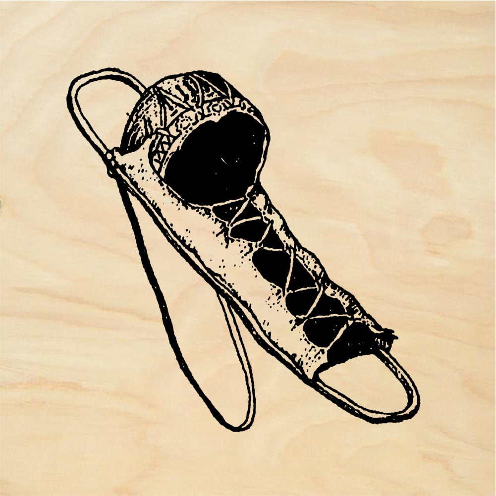 StampaFe Indian cradle Native American Cradleboard - Rubber Stamp 1.5 x 1