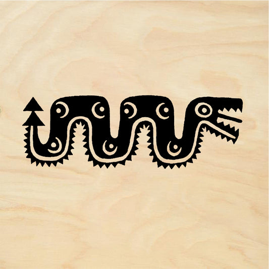 StampaFe Spotted serpent - Rubber Stamp 2.5 x 0.75