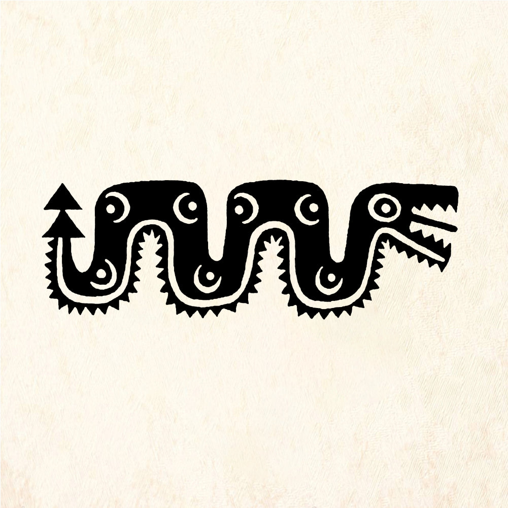 StampaFe Spotted serpent - Rubber Stamp 2.5 x 0.75