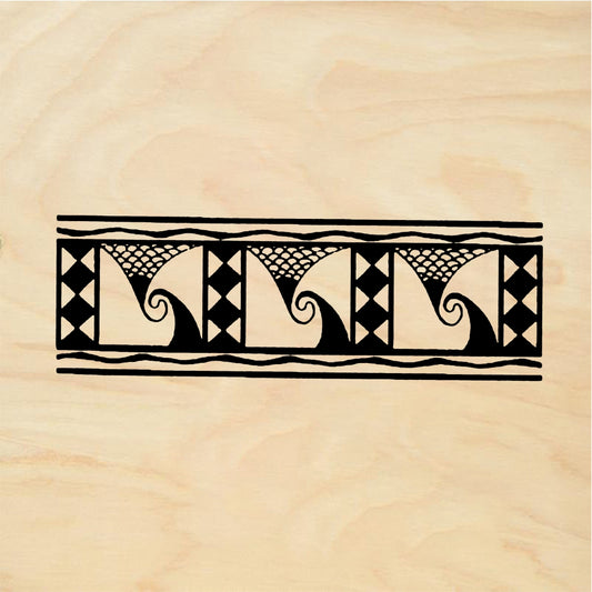 StampaFe Diamond tendril border - Rubber Stamp 2.75 x 0.75