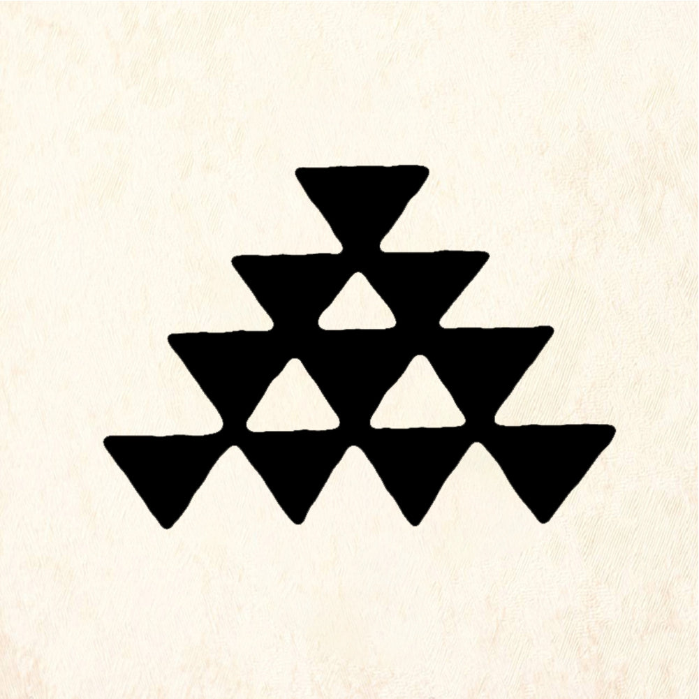 StampaFe Ten Triangles Geometric Rubber Art Stamp