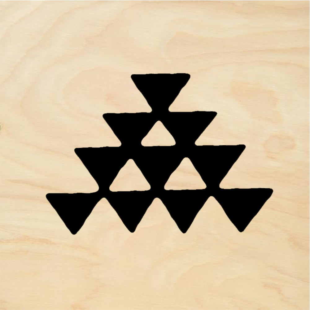 StampaFe Ten Triangles - Rubber Stamp 0.5 x 0.5