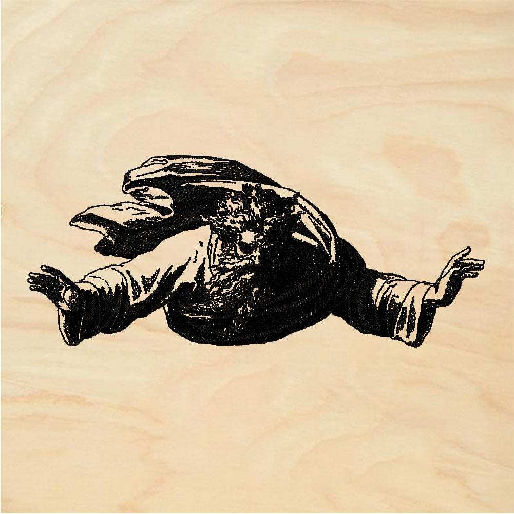 StampaFe God in the Clouds - Rubber Stamp 2.5 x 2